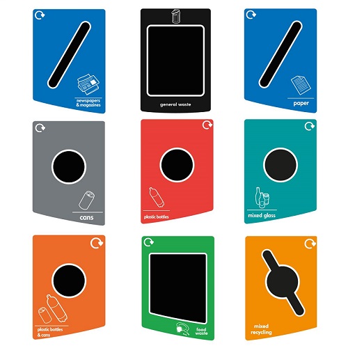 Console Recycling Bin - 240 Litre