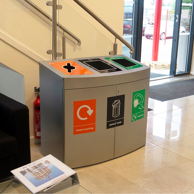 Console Recycling Bin - 240 Litre