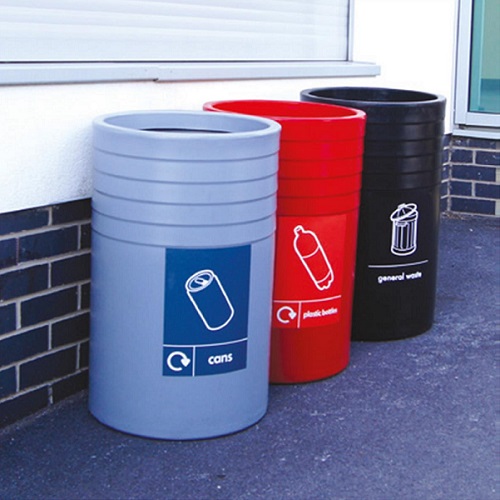 Open Top Recycling Bin - 91 Litre 