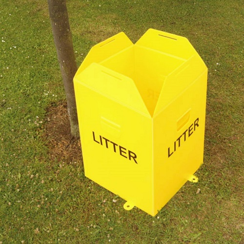 Flat Pakka Litter Bin - Pack of 10