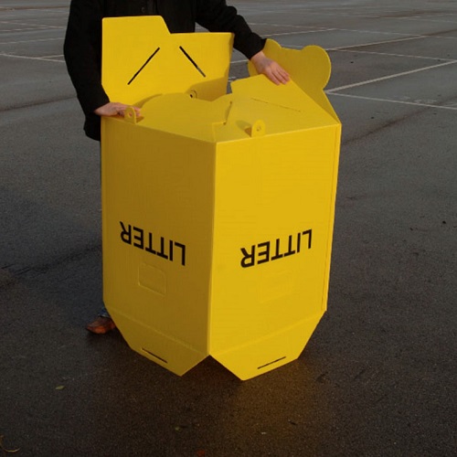 Flat Pakka Litter Bin - Pack of 10