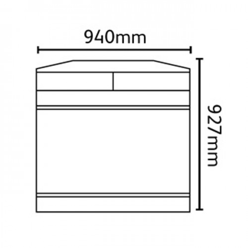 GFC Large Closed Top Litter Bin - 154 Litre