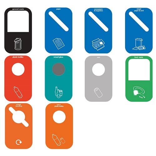 Lute Double Internal Recycling Bin - 160 Litre