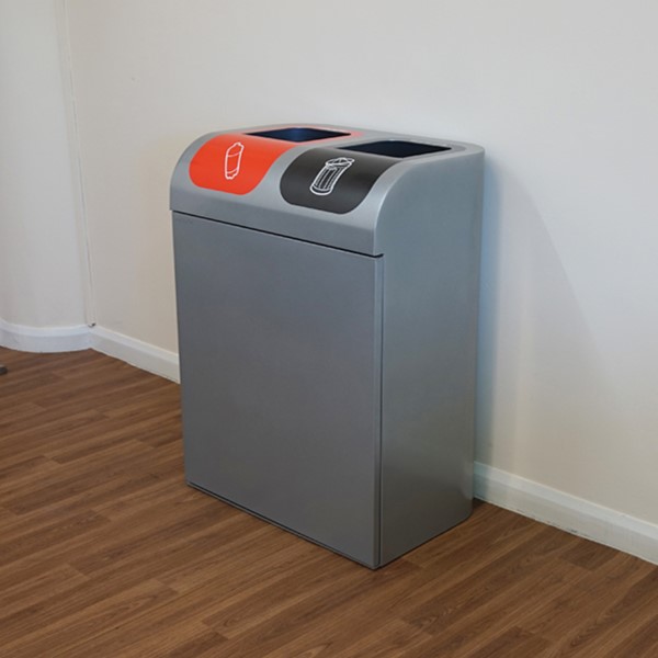 Lute Double Internal Recycling Bin - 160 Litre