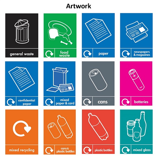 Mini Cyclo Recycling Bin - 112 Litre 