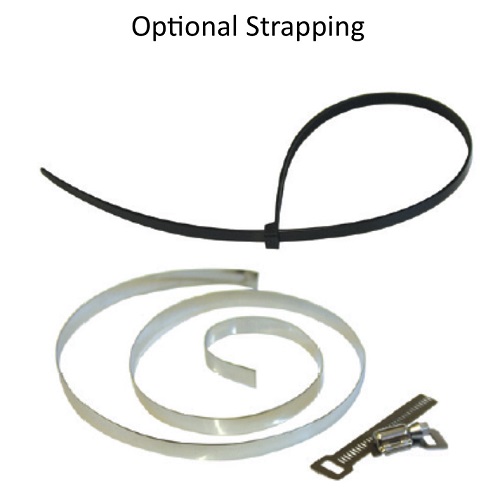 Square Post Mountable Litter Bin - 56 Litre