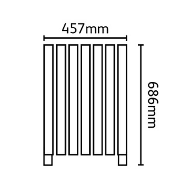 Anti Vandal Square Litter Bin - 112 Litre