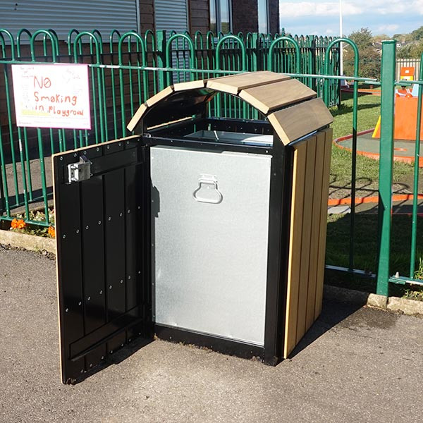 Wooden Litter Bin - 112 Litre 
