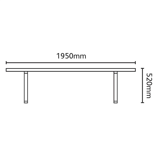 Anti-Vandal Bench - dimensions