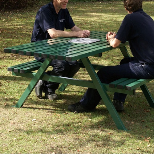 Steel Wheelchair Friendly Picnic Table