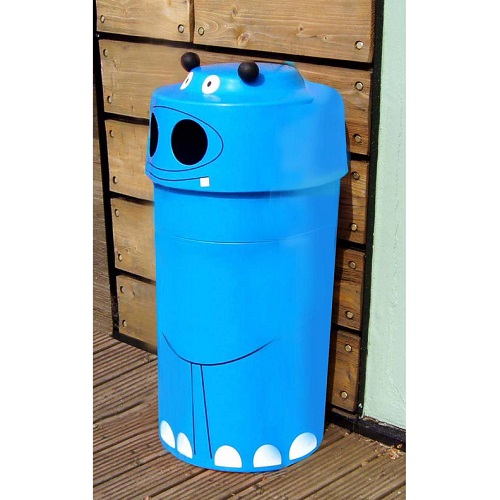 Set of 4 Animal Face Litter Bins