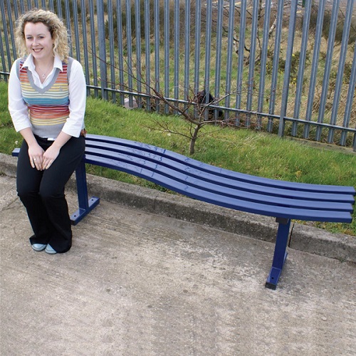 Blue Wave Style Bench - lifestyle pic