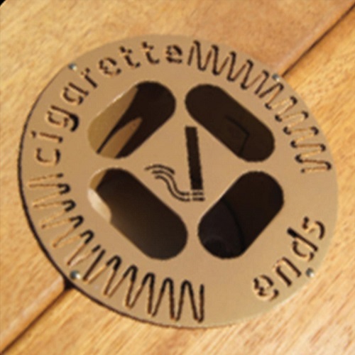 Iroko Hardwood Litter Bin - 98 Litre