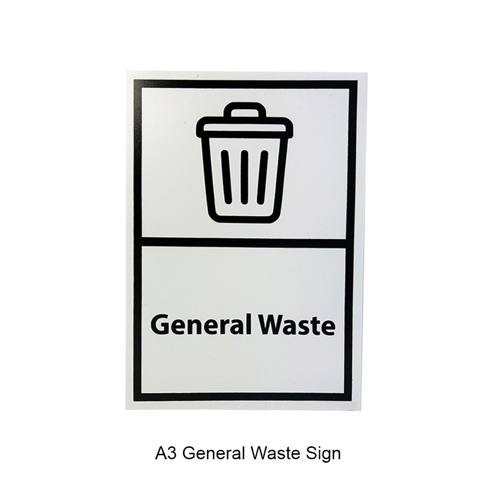 A3 Self Adhesive Bin Signs