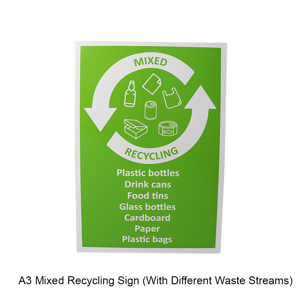 A3 Self Adhesive Bin Signs