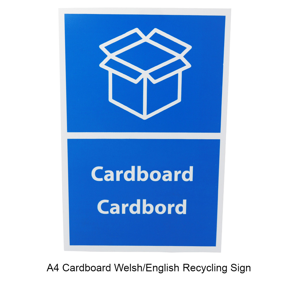 A4 Bilingual Welsh and English Bin Sign