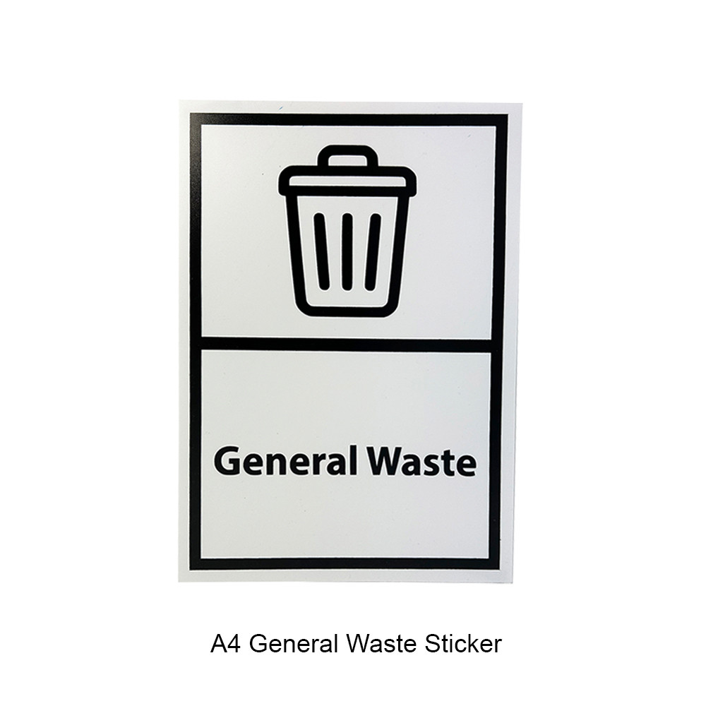 A4 Vinyl Bin Stickers