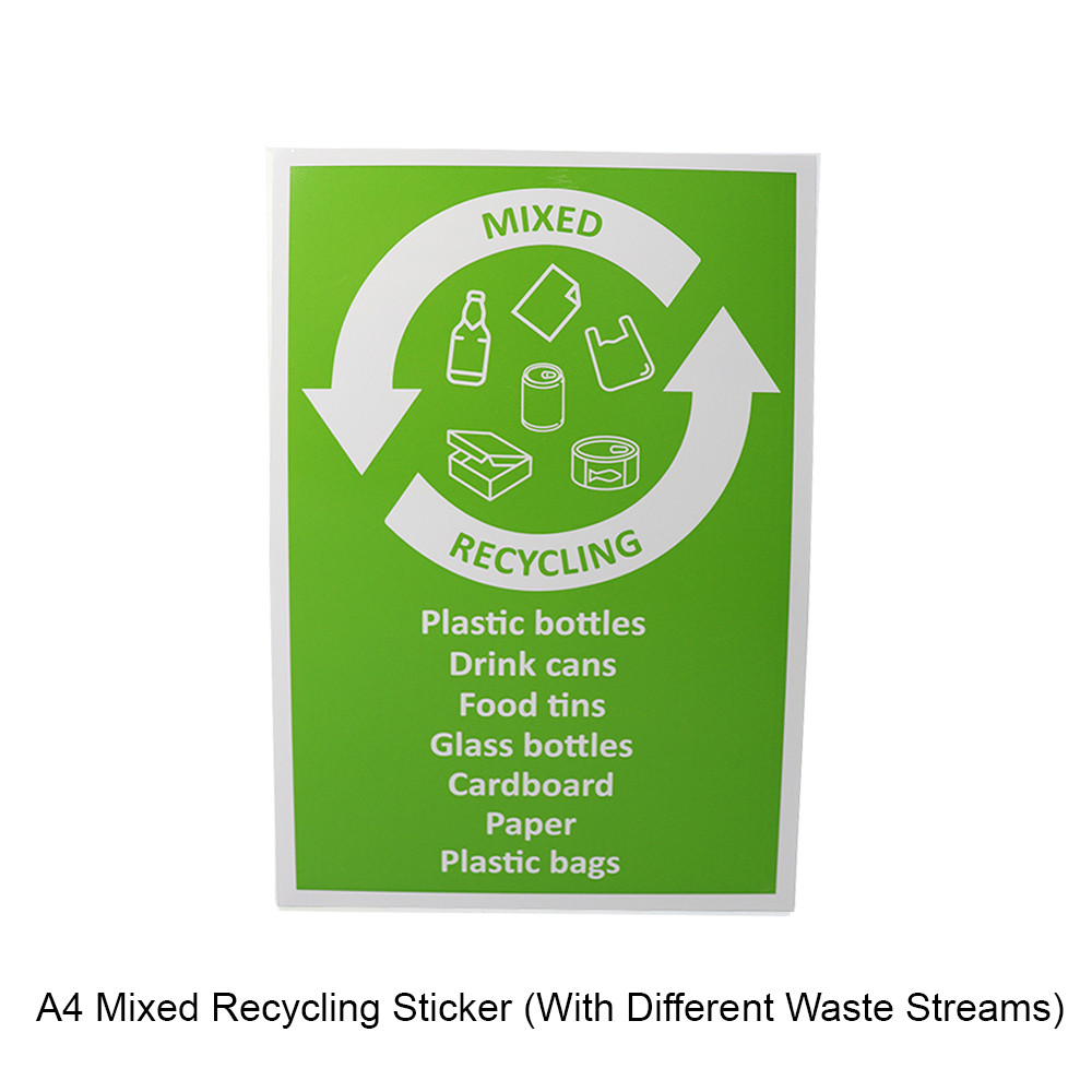 A4 Vinyl Bin Stickers