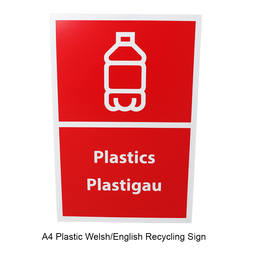 A4 Bilingual Welsh and English Bin Sign