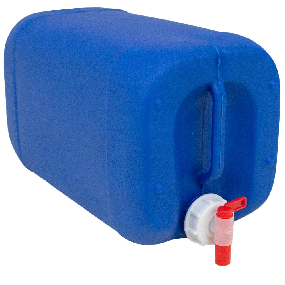 25 Litre Stackable Plastic Jerry Can - Natural, Black, Blue