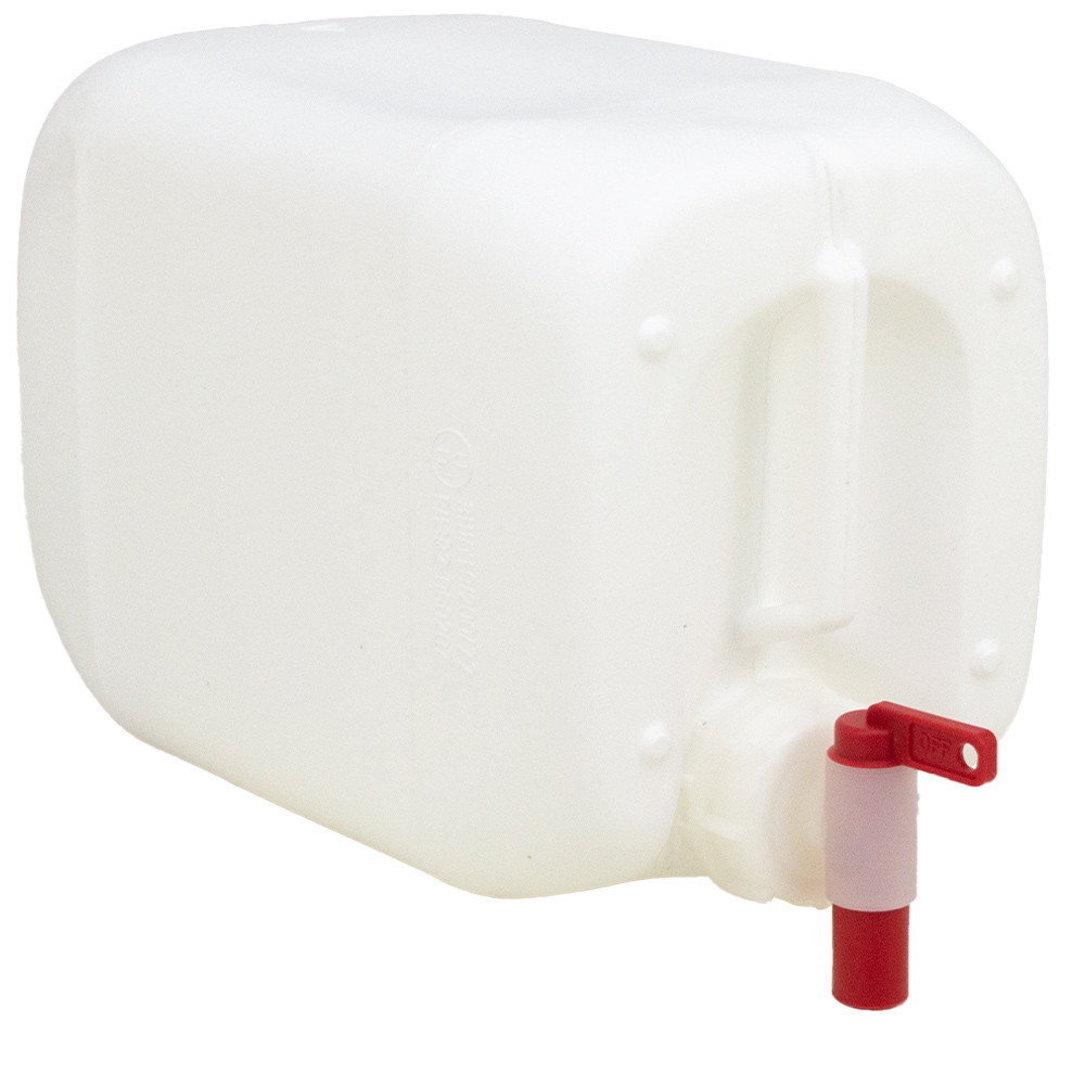 5 Litre Stackable Plastic Jerry Can - Natural, White, Black, Blue