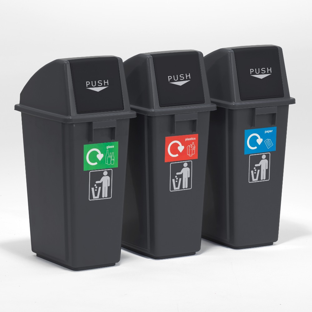Recycling Bins - Glass, Plastics and Paper