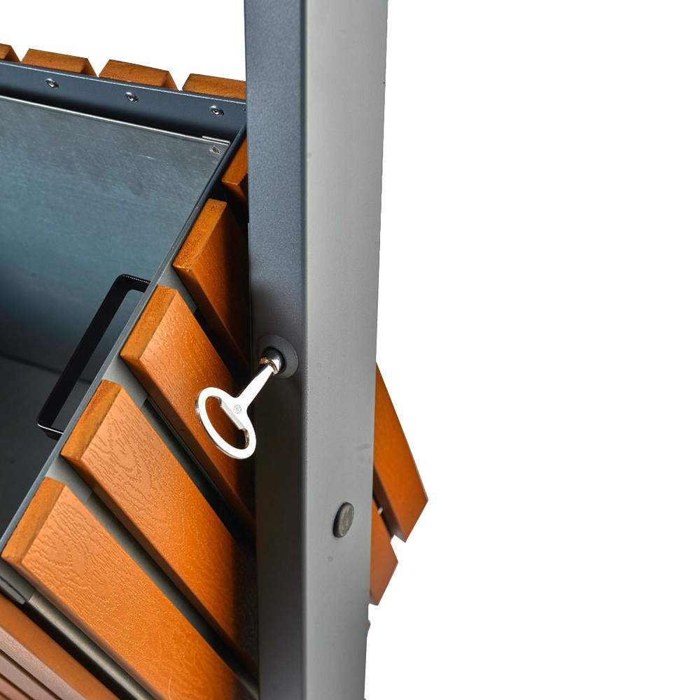 Recycled Plastic Wood Effect Bin - 75 Litre