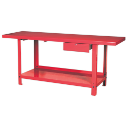 2m Steel Workbench with 1 Drawer