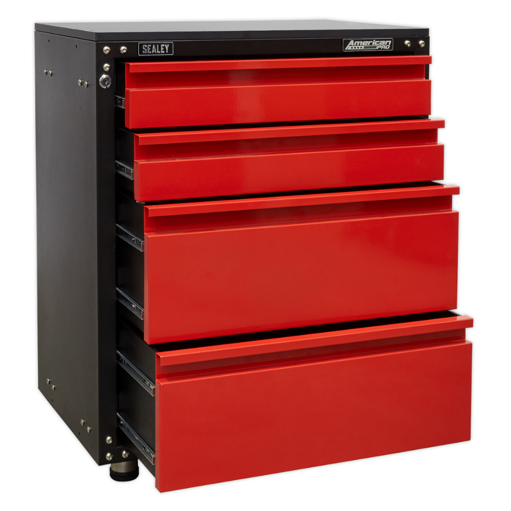 Modular 4 Drawer Cabinet with Worktop