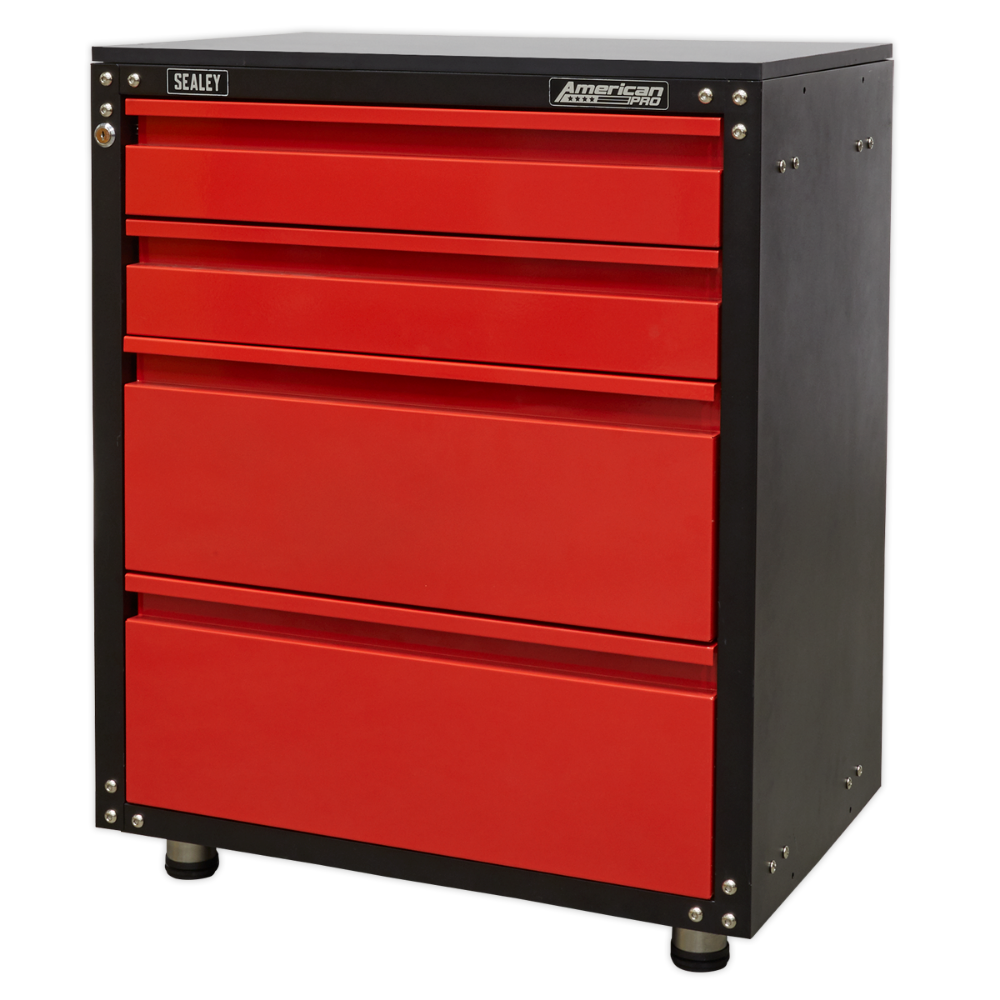 Modular 4 Drawer Cabinet with Worktop