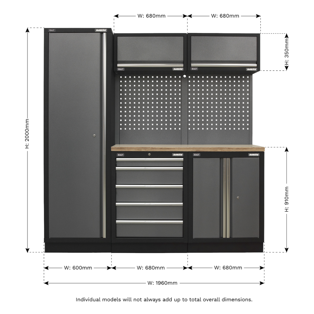 Sealey 2.0m Modular Storage System