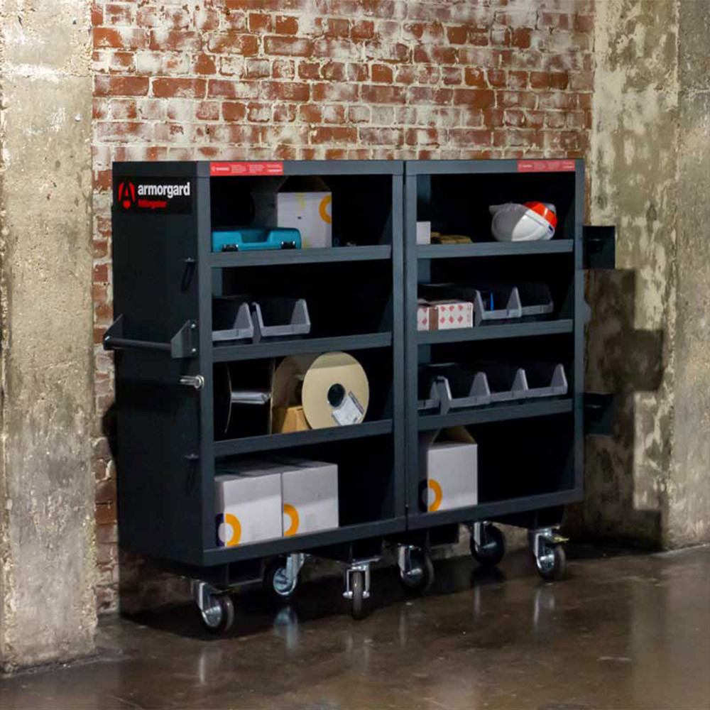 Armorgard Fittingstor™ Mobile Fold-Out Storage Shelves
