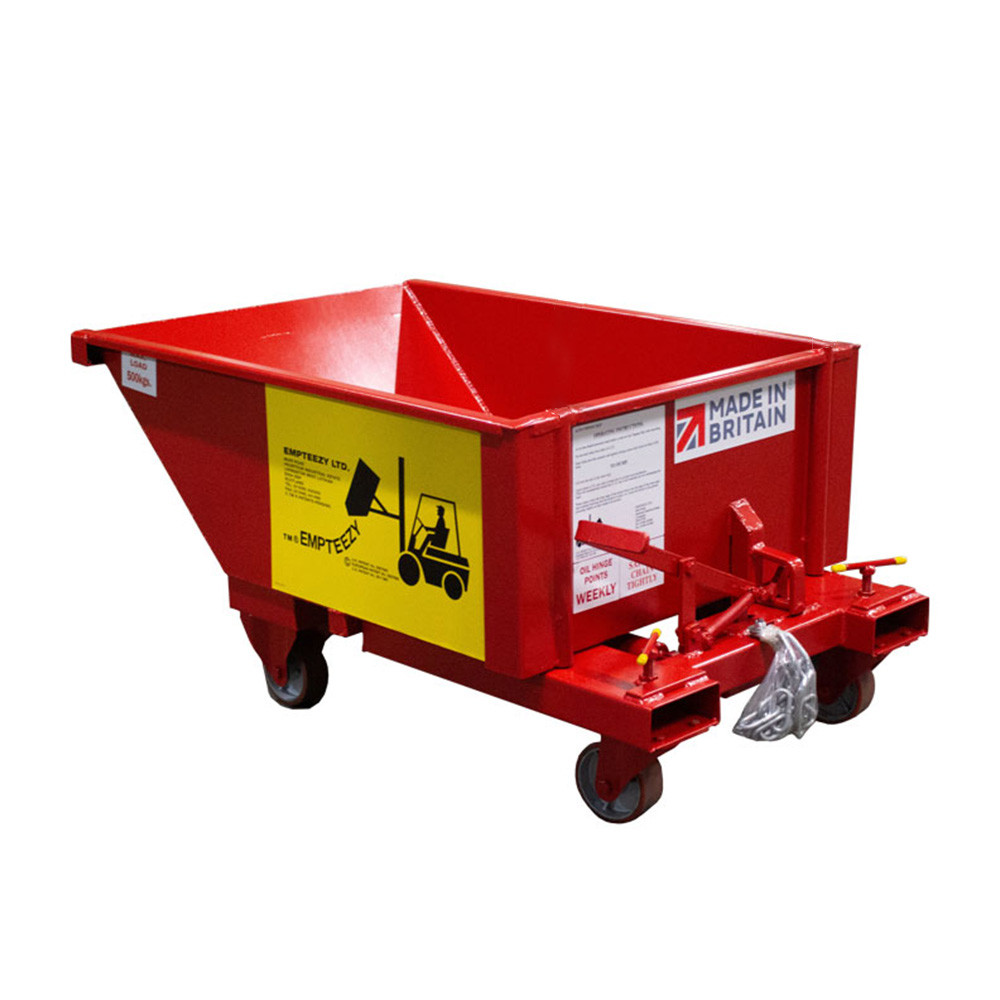 Forklift Auto Tipping Skip 500 to 1500kg Capacity