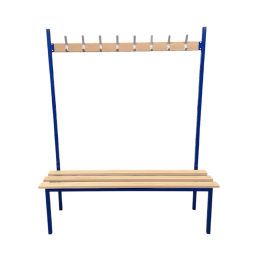 Single Sided Changing Room Bench with Hooks