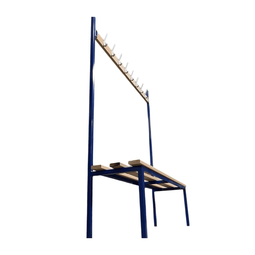 Single Sided Changing Room Bench with Hooks
