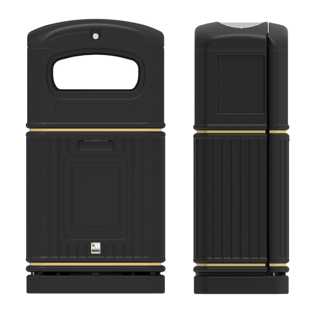 Slimline Heritage Outdoor Litter Bin - 72 Litres