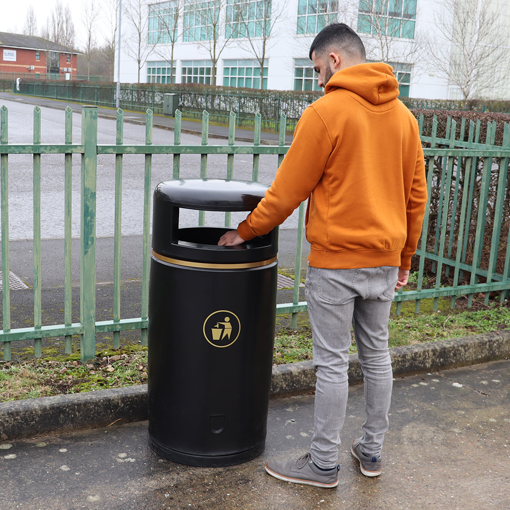 Coniston Outdoor Litter Bin - 90 Litre