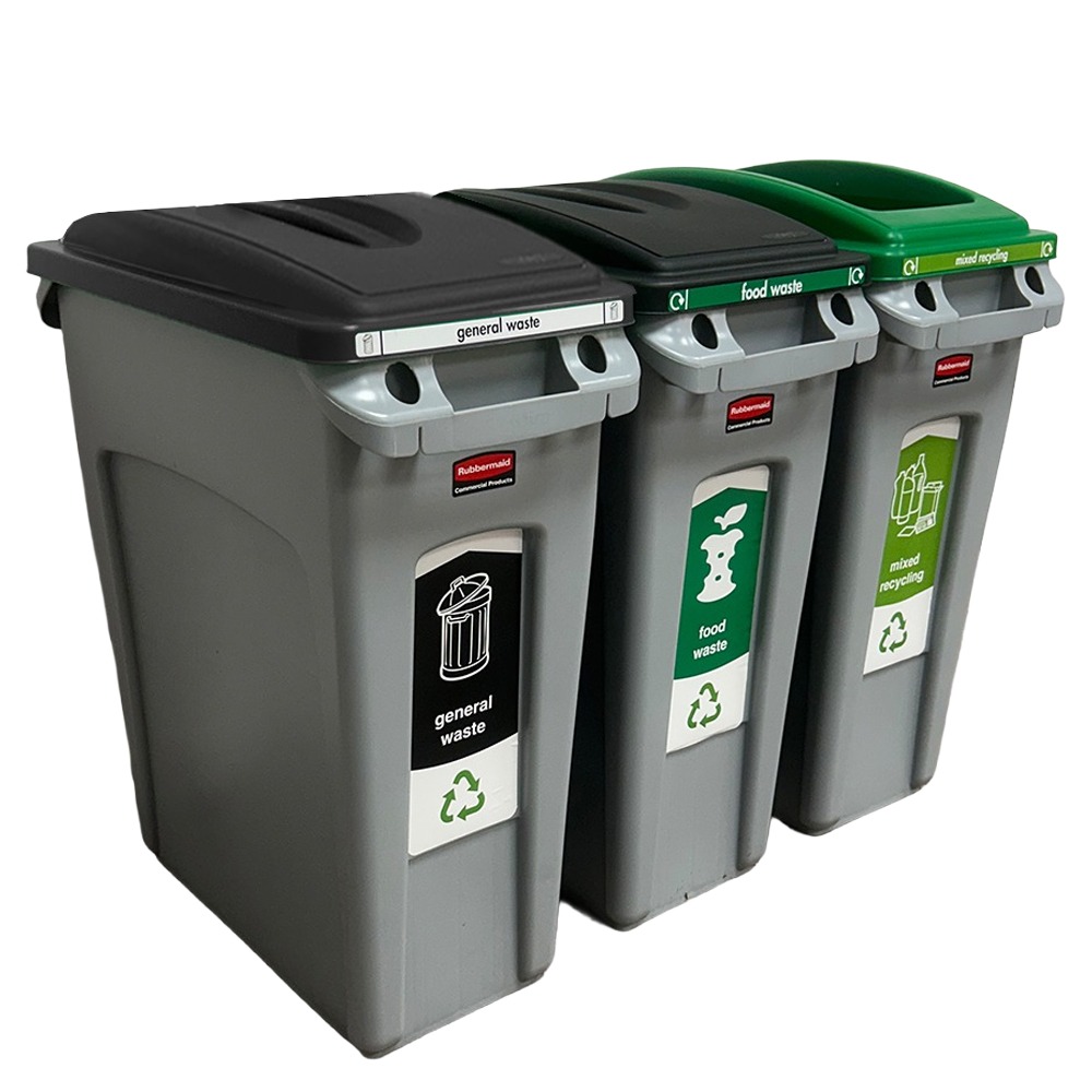 Simpler Recycling Rubbermaid Station - Slim Jim 60L