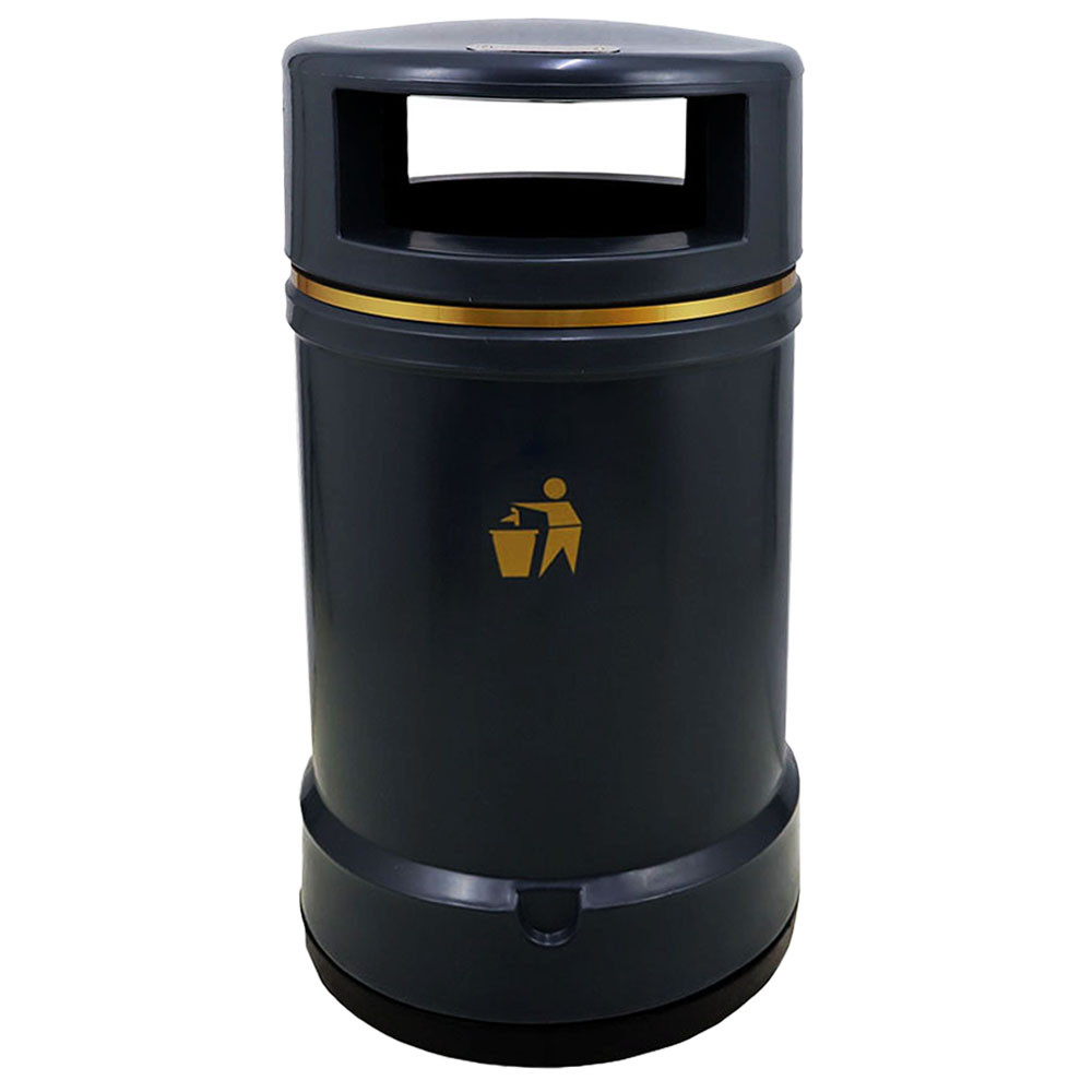 Derwent Outdoor Heritage Litter Bin - 120 Litre - black