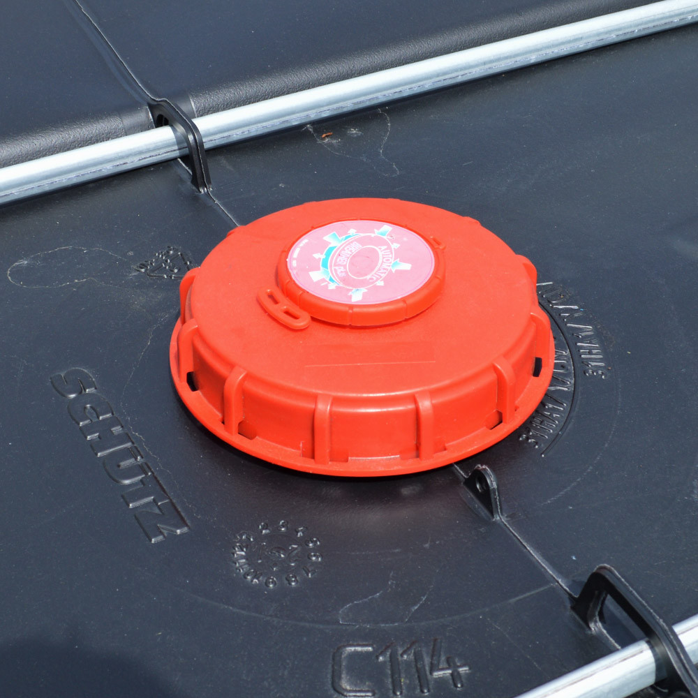 1000 Litre Reconditioned IBC - Black - Steel Pallet - Grade A