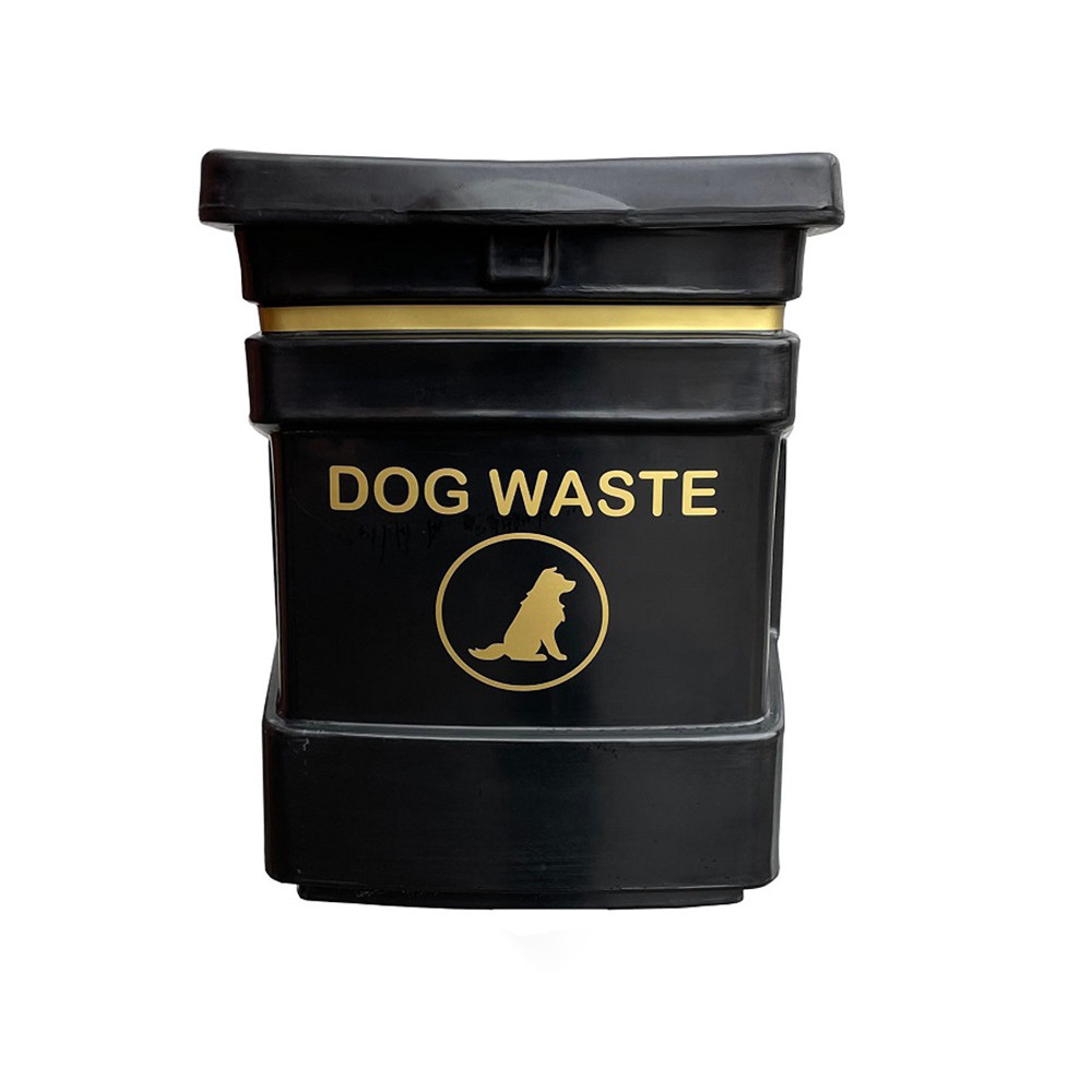 Dog Poo Bin - 40 Litres - black