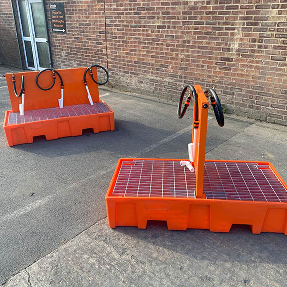 Boot Wash Station Forklift Attachment