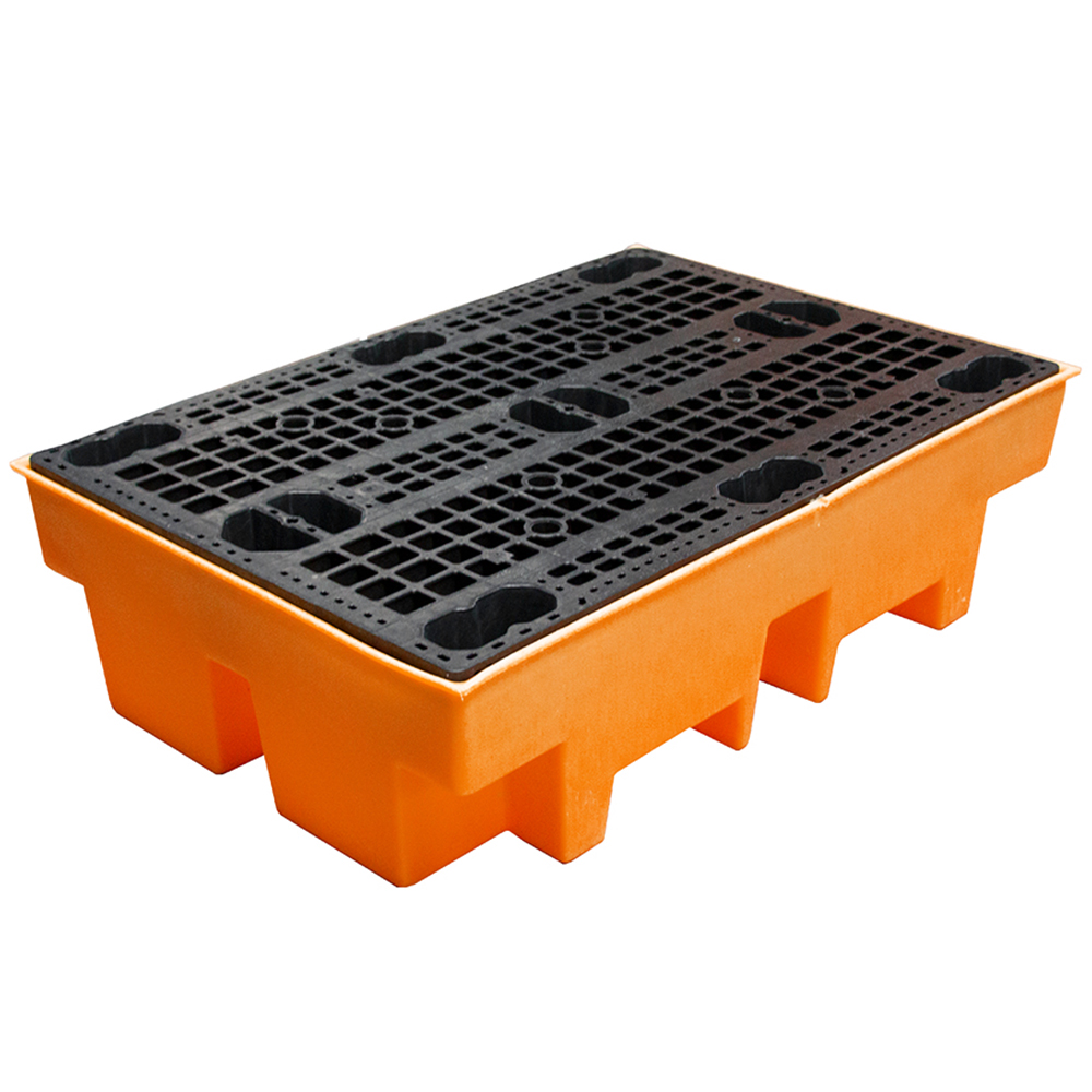 2 Drum Spill Pallet - Orange - Clearance