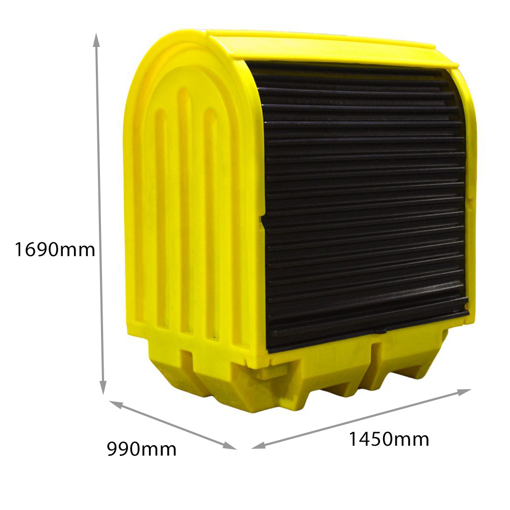 2 Drum Spill Pallet with Hardcover