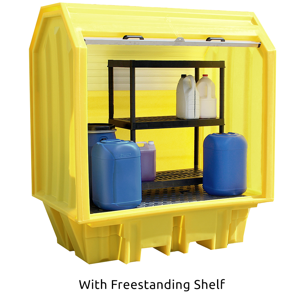 2 Drum Spill Pallet with Hardcover