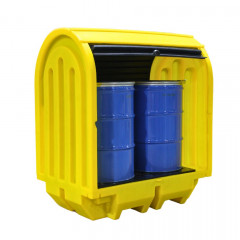 2 Drum Spill Pallet with Hardcover