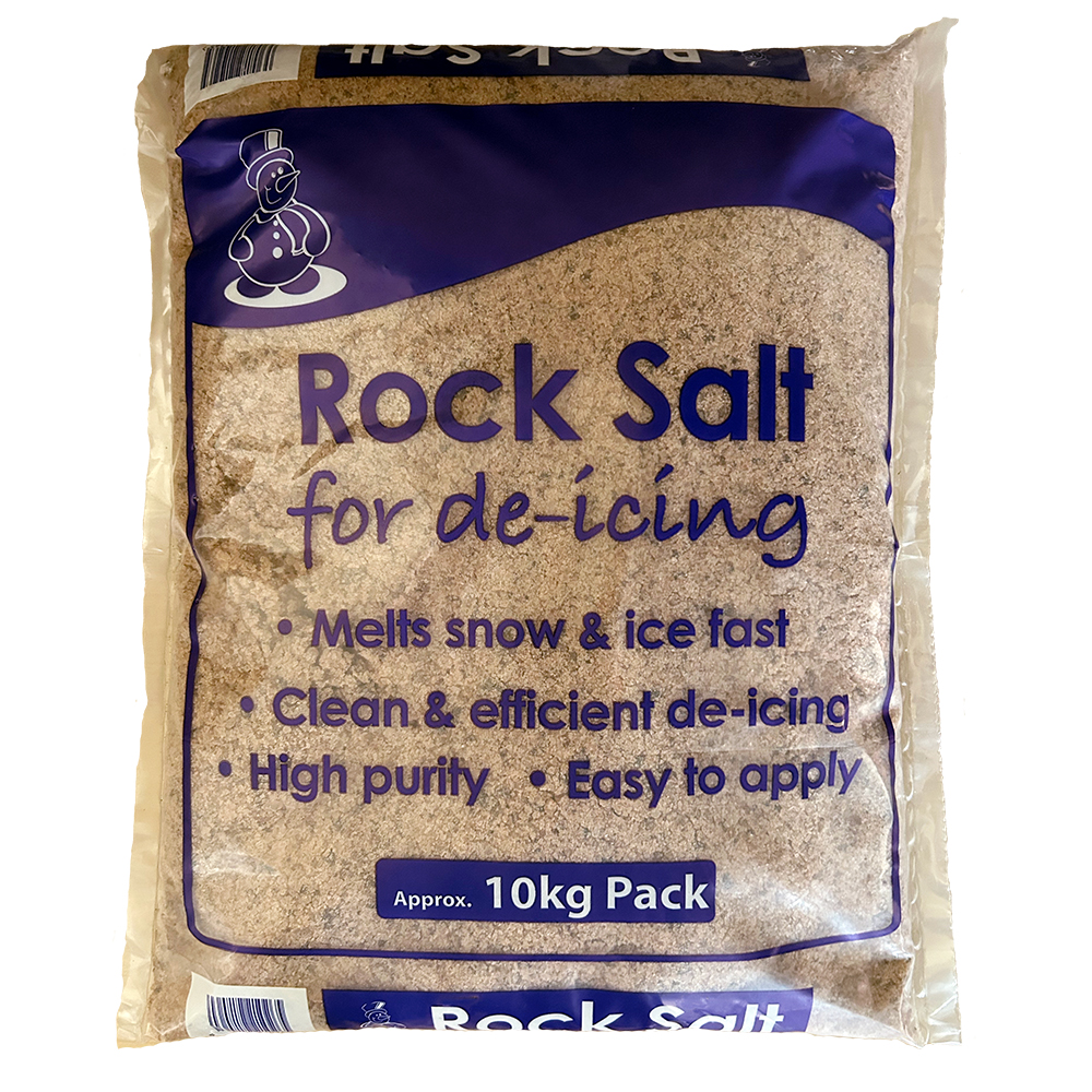 Brown De-Icing Rock Salt 25 x 10kg Bags