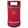 Derwent Outdoor Heritage Litter Bin - 120 Litre - burgundy