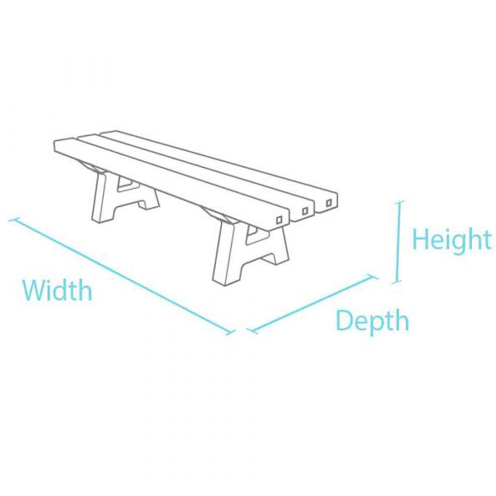 100% Recycled Plastic Canetti Children's Bench