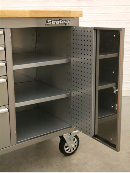 Sealey Mobile Stainless Steel 10 Drawer Tool Cabinet